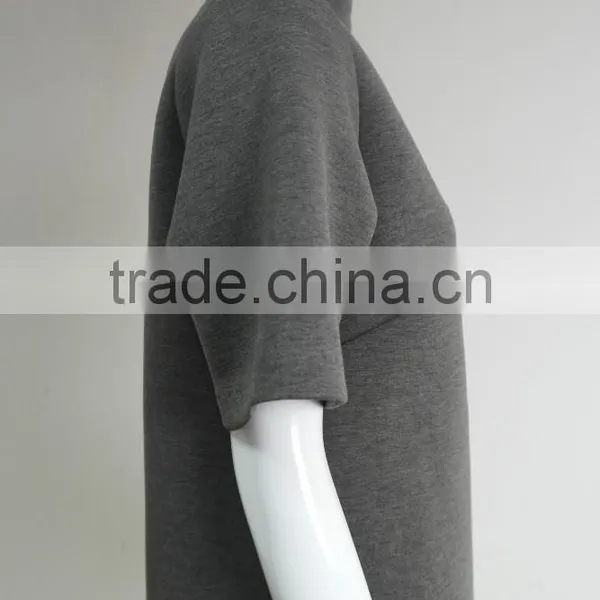 Fashion Women Neoprene Knit Blouse Top photo-2