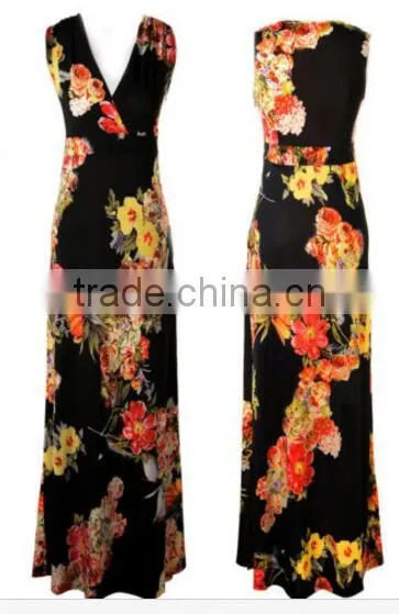Walson Walson New Women Summer Boho Floral Maxi Evening Party Dress Beach Long Dress Size 8-24