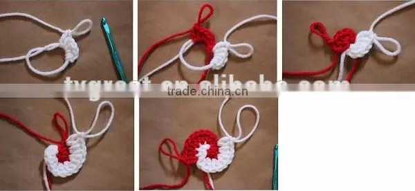 DIY Crochet Kits Candy Cane Baby Hat photo-2
