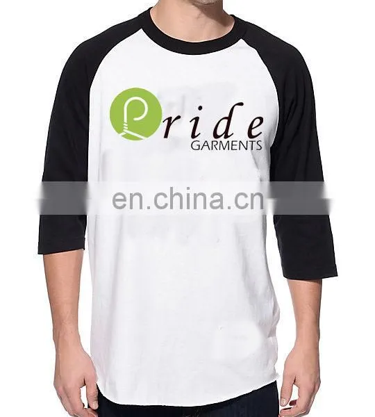 Custom Mens 3/4 Sleeve Baseball T Shirt-Custom Baseball T-shirt 100% Polyester-Men Baseball Anti-wrinkle T-shirt photo-4