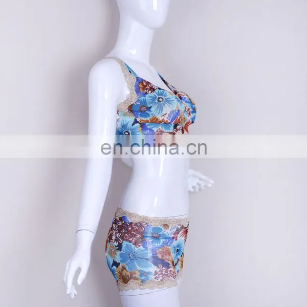 Cheap Price Beautiful Mature Women Flower Print Seamless Briefs photo-3