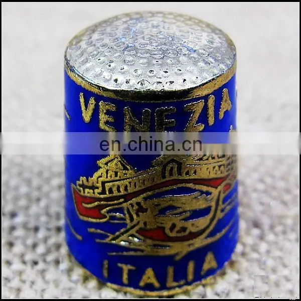 Chinese Vintage Cloisonne Enamel Egypt Sphinx Thimble CTGY040 photo-2