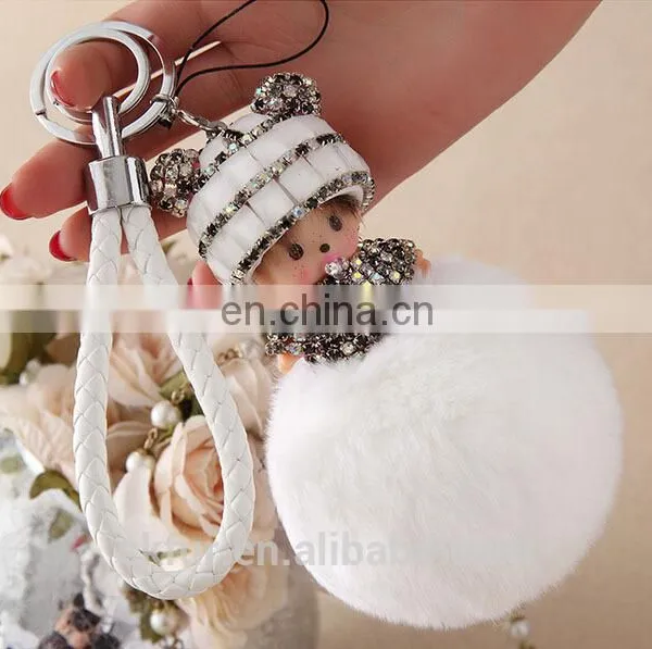 Factory Wholesale Multicolor Rex Rabbit Fur Monchichi With Cheap Price photo-5