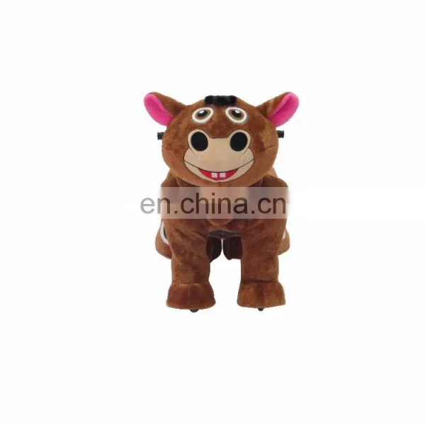 HI Brown Little Donkey Battery Operated Electric Animal Ride for Mall photo-2