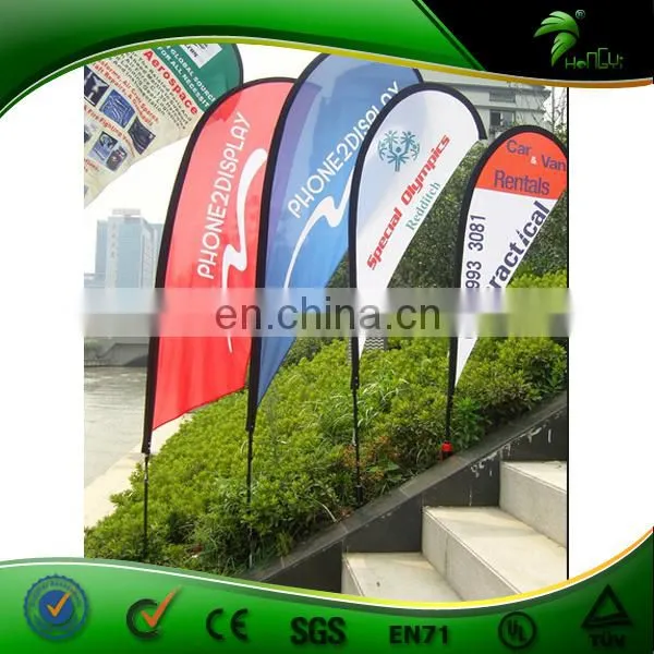 Custom Single Side Durable Outdoor Flag / Feather Flag / Beach Flag For Advertising photo-2