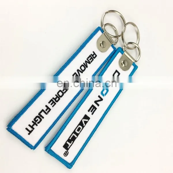 Newest Cheap Embroidery Woven Keychain Manufacturers in China photo-5