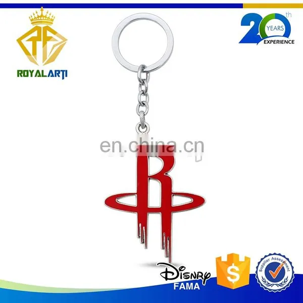 Custom Zinc Alloy Soft Enamel Keychain With Shiny Glitter photo-3