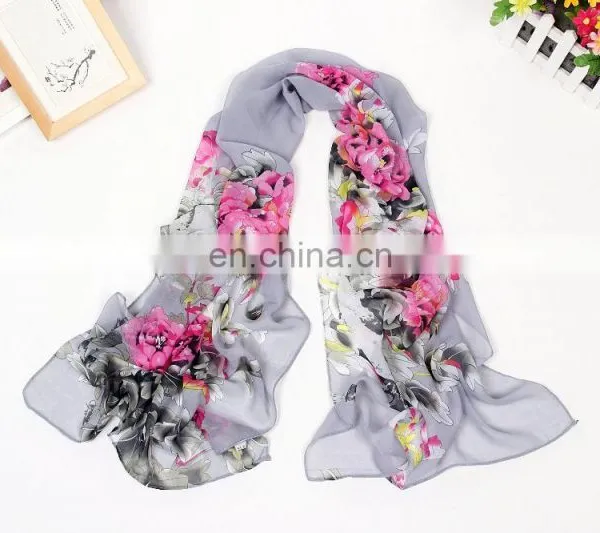 New Styles Chiffon Scarf Wholesale Women's Fashion Plain Shawl photo-6