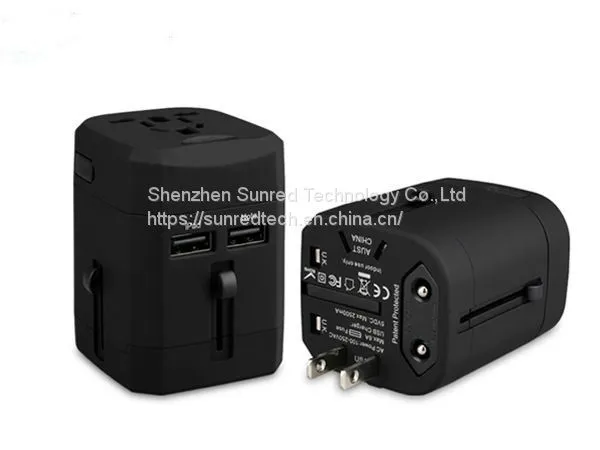 Hot Selling UAE Travel Adapter With 2 USB Universal Adapter All in One Power Adaptor for Medicine Gifts photo-3
