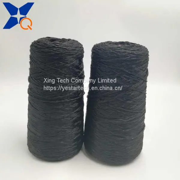 Carbon 20D Nylon Filaments Outer Ring Intermingling With Black Polyester FDY 75D by 30 Plies for Touch Screen Gloves-XTAA041 photo-4