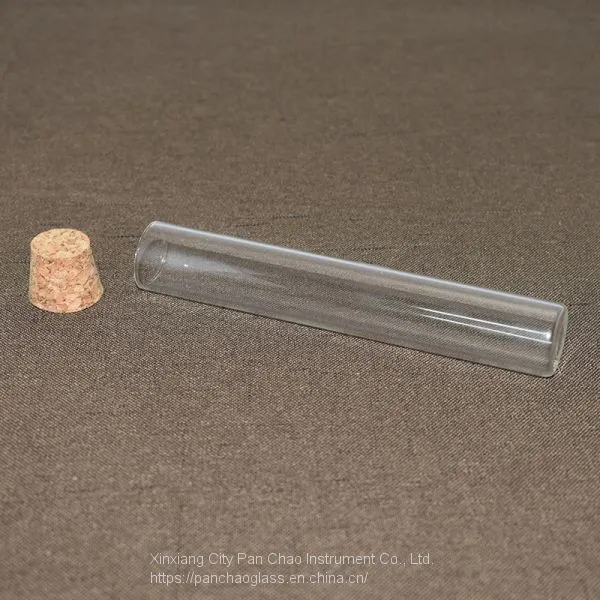 Customized Glass Cylinder Clear Glass Tube With Cork for Lab photo-4