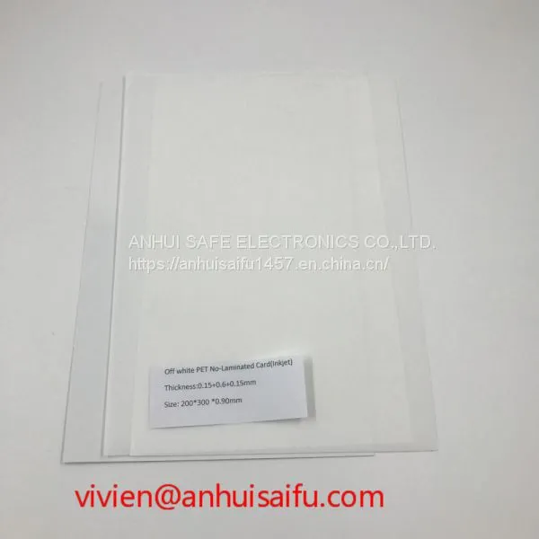 Off White PET No-Laminated Card(Inkjet) photo-2