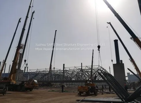 Jiangsu Xu Gang Group New 2# 3# Space Frame Structure Environmental Protection Shed Project photo-1