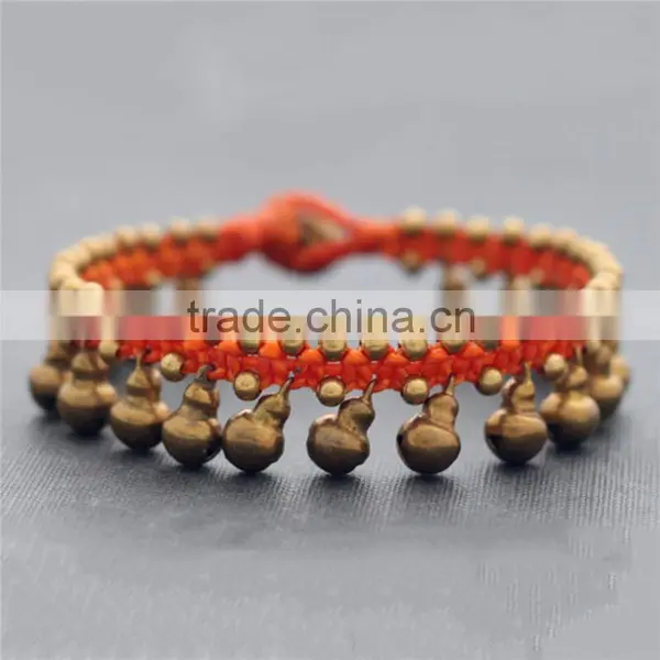 Purple Crystal Bell Bead Bracelet XE09-0214 photo-5