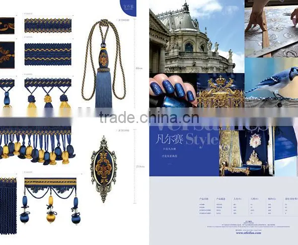 Versailles Style--Sapphire Blue,curtain Tassel Fringe,wholesale Tassels,tassel and Fringe