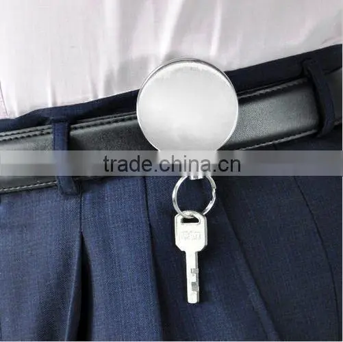 Pull Key Reel Wearable Key Organizer, Stainless Steel photo-6