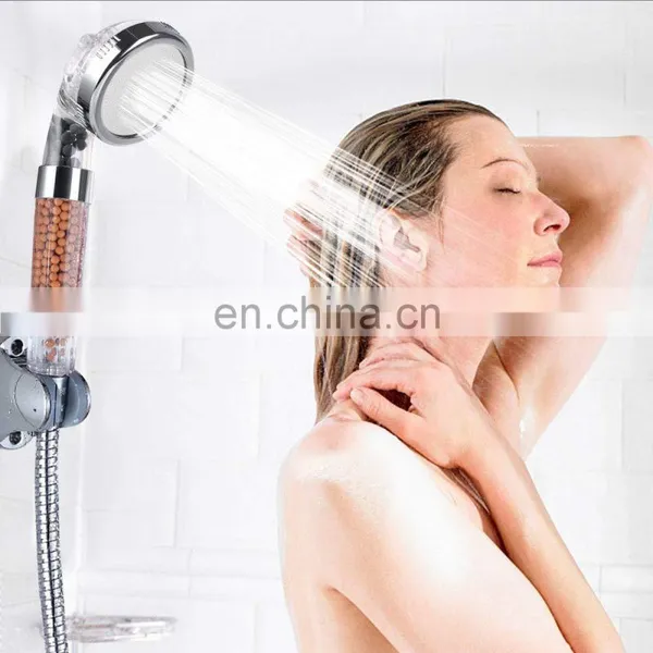 Plastic Water Saving High Pressure Handheld Shower Head in Wall photo-4