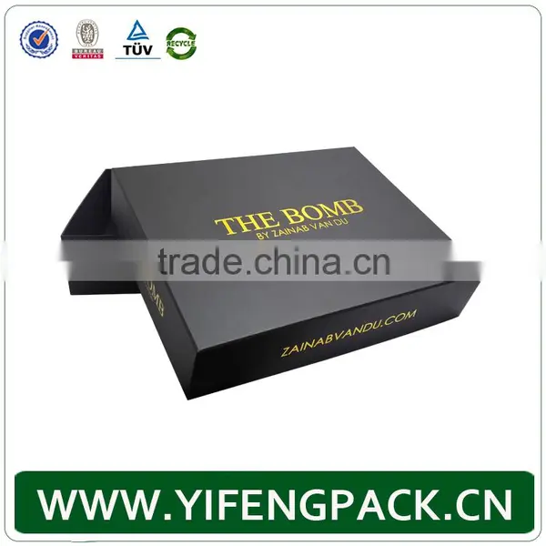 Customized Matt Black Packaging Paper Gift Corrugated Box Makers photo-5