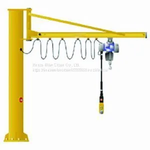 Electric Revolving 360 Degrees Column Swing Lever Jib Crane