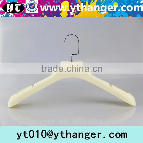 YY0487 Custom Clothing Brands White Rubber Paint Clothes Hanger photo-2