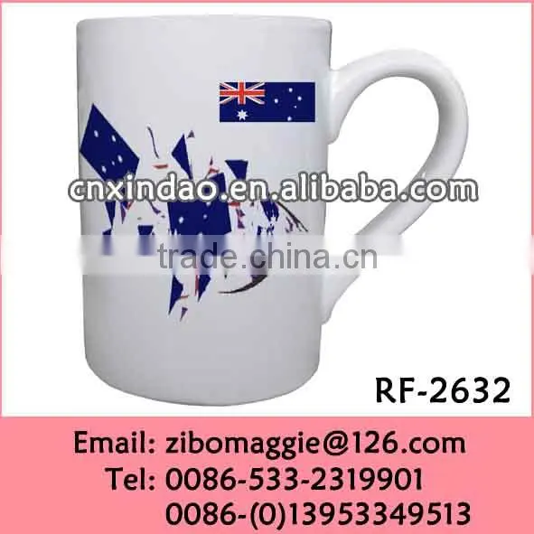 Wholesale Personalized Porcelain Wolrd Cup Beer Cup for White Porcelain Sake Cup