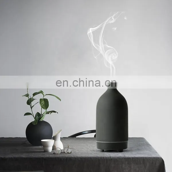 Home Ceramic Ultrasonic Aroma Diffuser With Led Light Essential Oil Perfume Diffuser photo-3