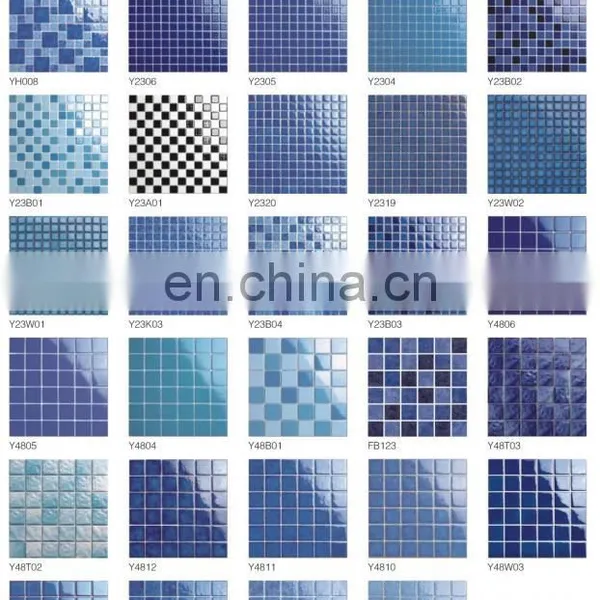48x48mm Mosaic Swimming Pool Floor Tile Rustic Matt Surface photo-4