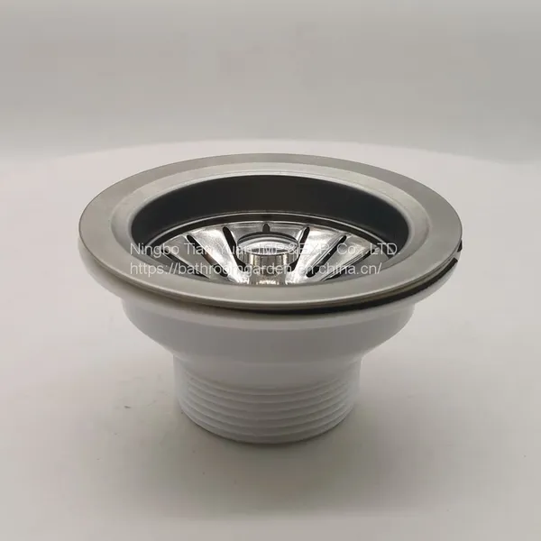 H005 Kitchen Sink Fitting Accessories Stainless Steel Head Brass Fitting Spring Ball photo-5