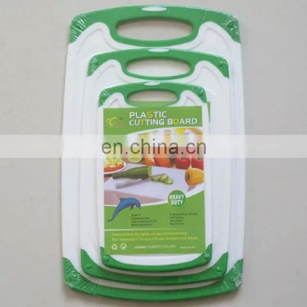 Amazon Hot Sell Kitchen 3Pcs Plastic Chopping Cutting Board Sets photo-3