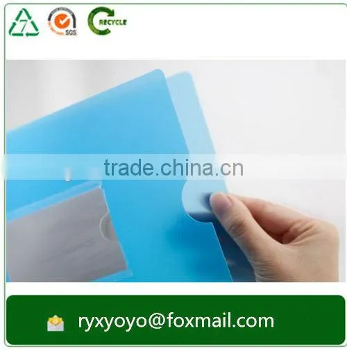 Hard Plastic Cover a4 Size L Shape pp File Folder photo-3