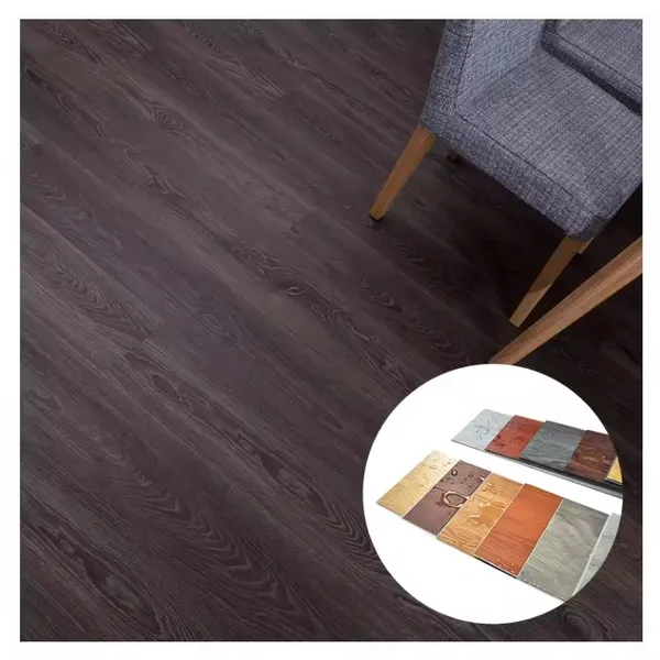 Waterproof PVC Vinyl Piso SPC 4mm SPC Click Floor Plastic Floor Tiles 5mm SPC Flooring photo-3