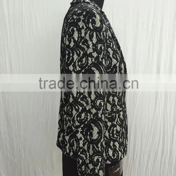 2015 New Embroidery Fabric Neck Designs for Casual Women Western Dress photo-4