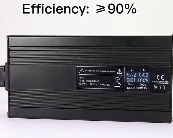 Waterproof 2000W 12V-84V LiFePO4 Battery Charger for E-Bike Forklift Portable Power Bank