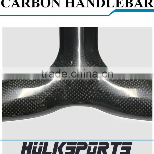 Factory Directly Supplier Carbon Road Handlebar 3K Glossy Finishing 420 mm * 90/100/110 Road Handlebar 700C Road Handle Bar photo-4