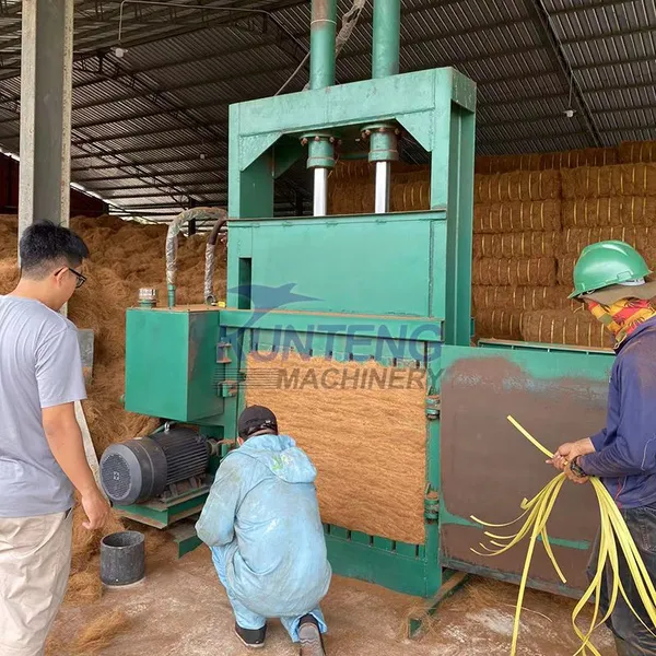 Professional Coconut Fiber Palm Fiber Baler Coconut Shell Fiber Compactor Baling Production Line photo-5