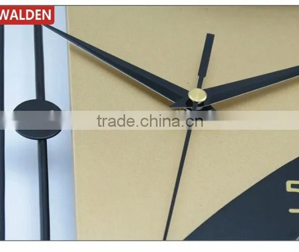 Harp Shaped Creative Fashion Quartz Analog Wooden Wall Clock photo-5