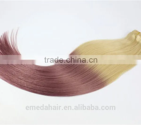 Manufacturer Wholesale Brazilian Human Hair Wet and Wavy Clip in Hair Extensions photo-3