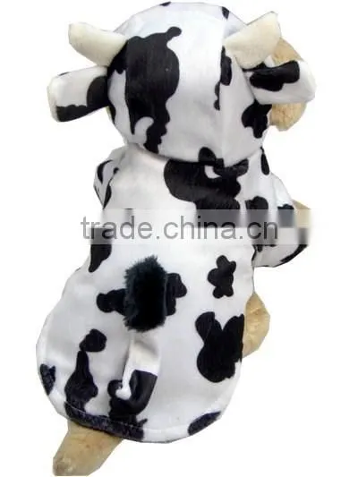 Shorn Velvet and Rod Cotton Double Layer Autumn Winter Milk Cow Shape Dog Clothes Pet Garment photo-5