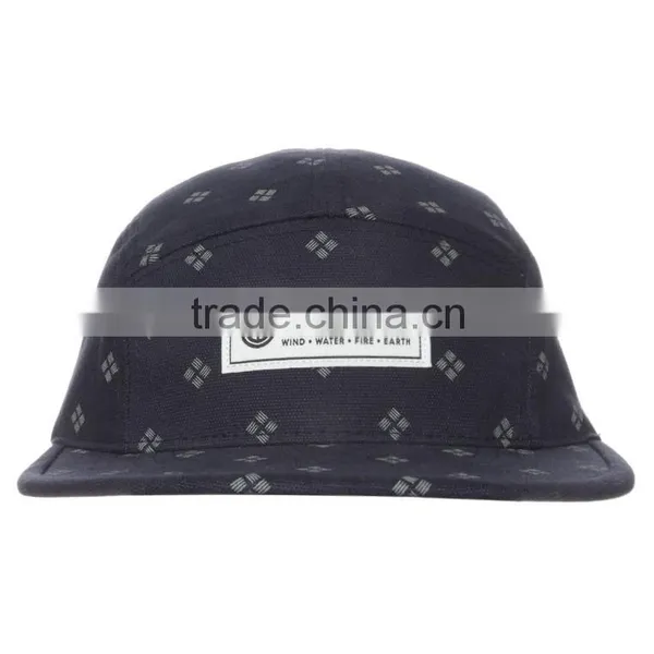 Custom Logo Wholesale Design Your Own 5 Panel Hat Cap/Blank Wholesale 5 Panel Hats/Leather Strap 5 Panel Hats photo-2