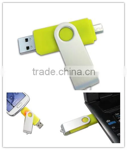 Swiveling Usb Disk Hot Colorful 8gb Usb 2.0 Otg Flash Drive photo-2