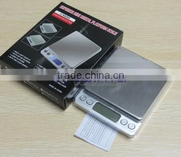 60 Second Auto Off 2000g 10cm x 10cm Square Metal Tray I2000 Kitchen Scale photo-5