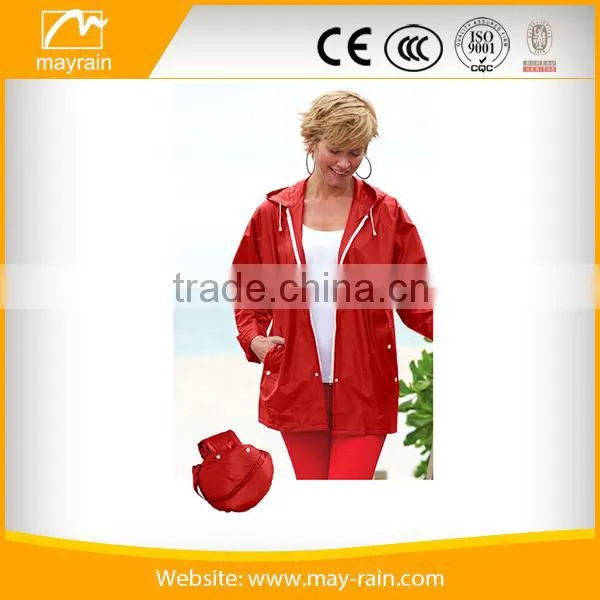2016 Latest Design Women Plastic Raincoats photo-2