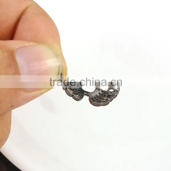 CZ6623 Mirco cz Pave Wing Bracelet Charm Connector,charms for Bracelet Making photo-3