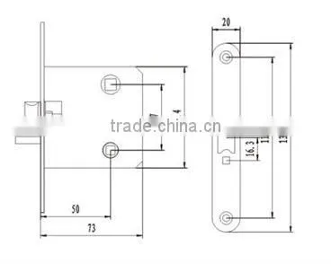 Anbo Interior Lock Body Passage Door photo-2