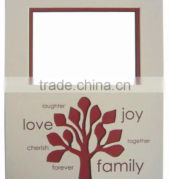Individual Text and Screenprinted Matboard for Home Decaration