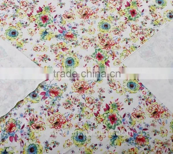 Fabric for Printing 100 Polyester Flower Printed Fabric Print Knit Fabric photo-4