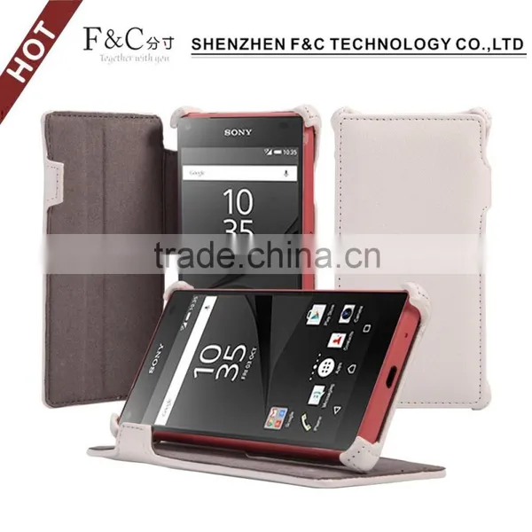 Cheap Leather Phone Cases Flip Cover For Sony Z5 With Cheap Price And High Quality photo-5
