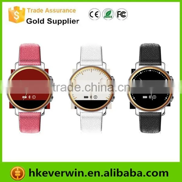 New 1.22" Metal & Leather 240X240 Pixel G+G High Sensitive Capacitive Round Touch Screen Bluetooth 4.0 Smart Watch S360 photo-4