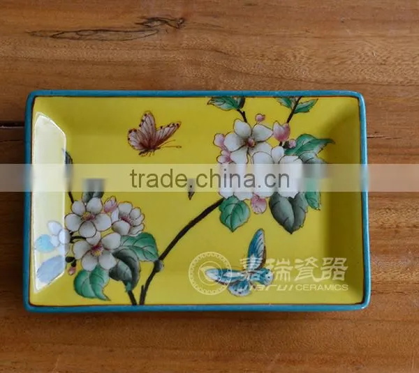 2015 Hot Sale Ceramic Square Flower Plates Dishes photo-6