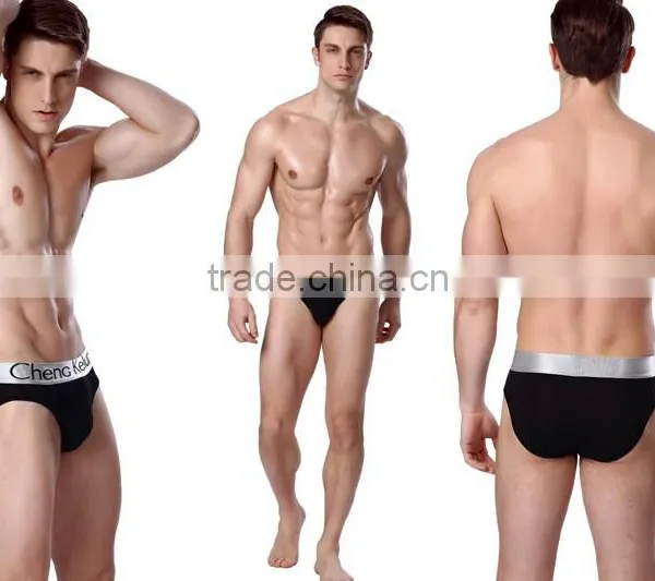 Wholesale OEM Manufaturer Men Pure Cotton Spandex Boxer Briefs The Big Silver Men's Underwear photo-3